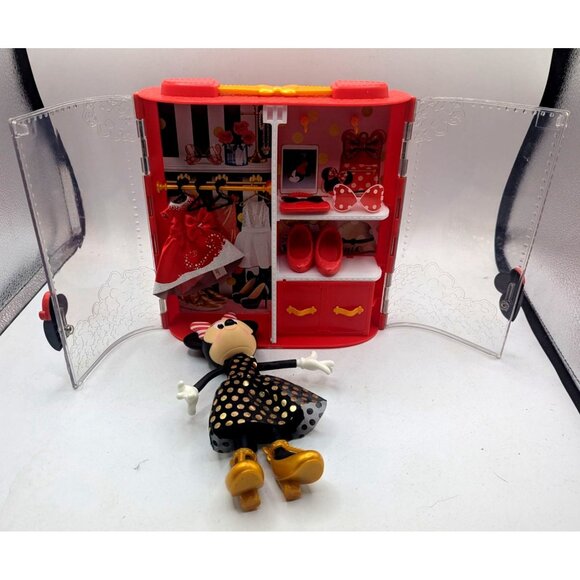 Disney Parks 2020 Minnie Mouse Christmas Poseable Doll Fashion Play Set - Picture 8 of 12